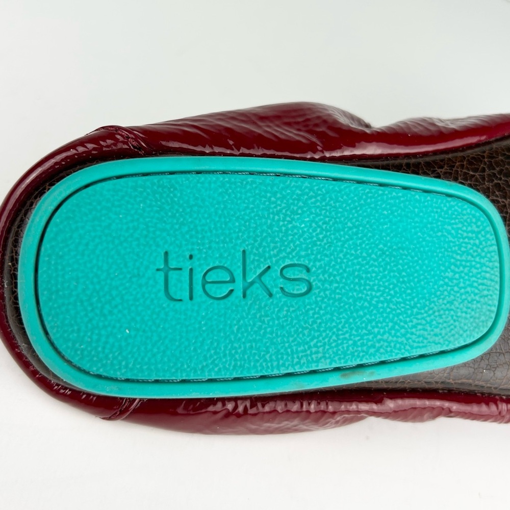 Tieks Ruby Red Patent Leather Packable Ballet Flats Size 6 - Picture 11 of 12